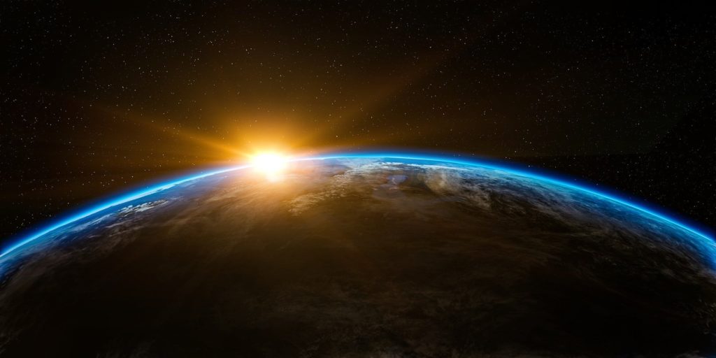Beginning - sunrise in space